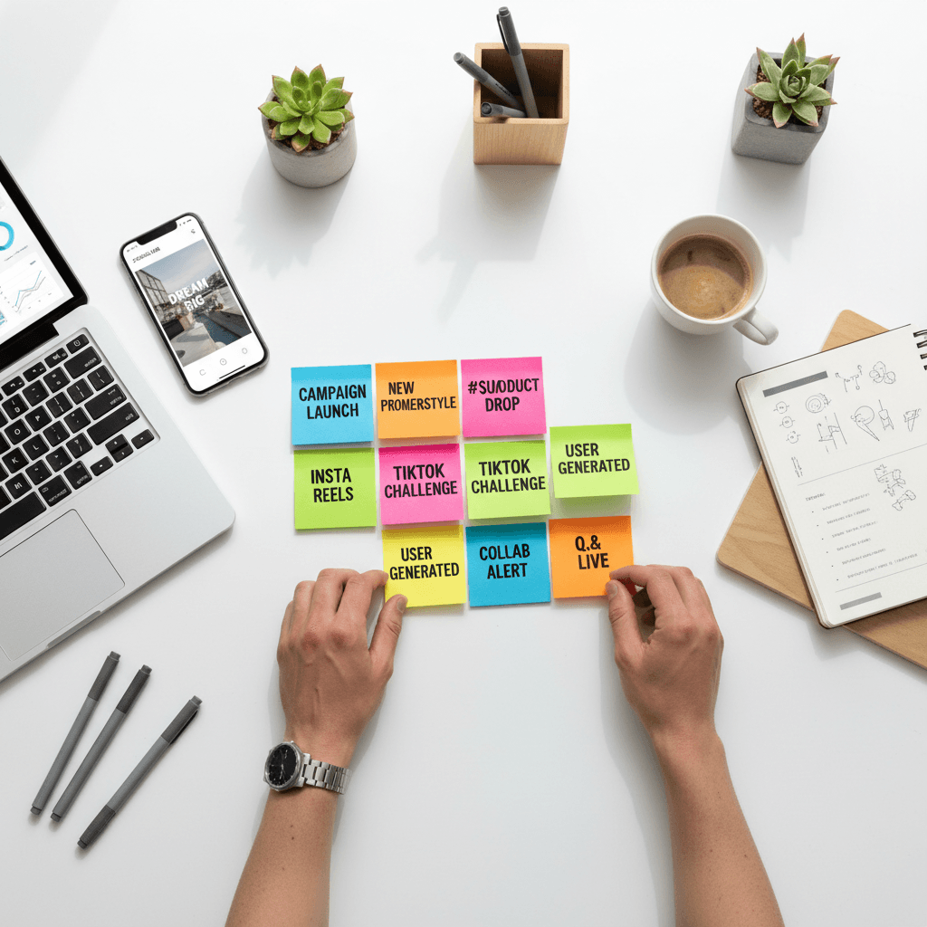 Social content planning and management dashboard