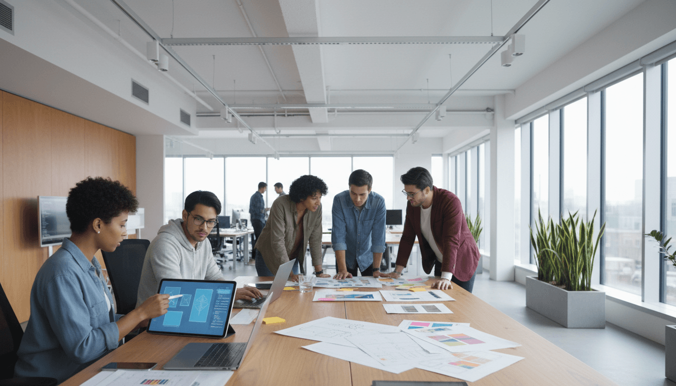 JXM Studios team working on digital solutions